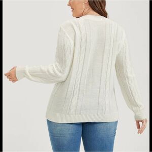 NWT BloomChic cream sweater 18/2X